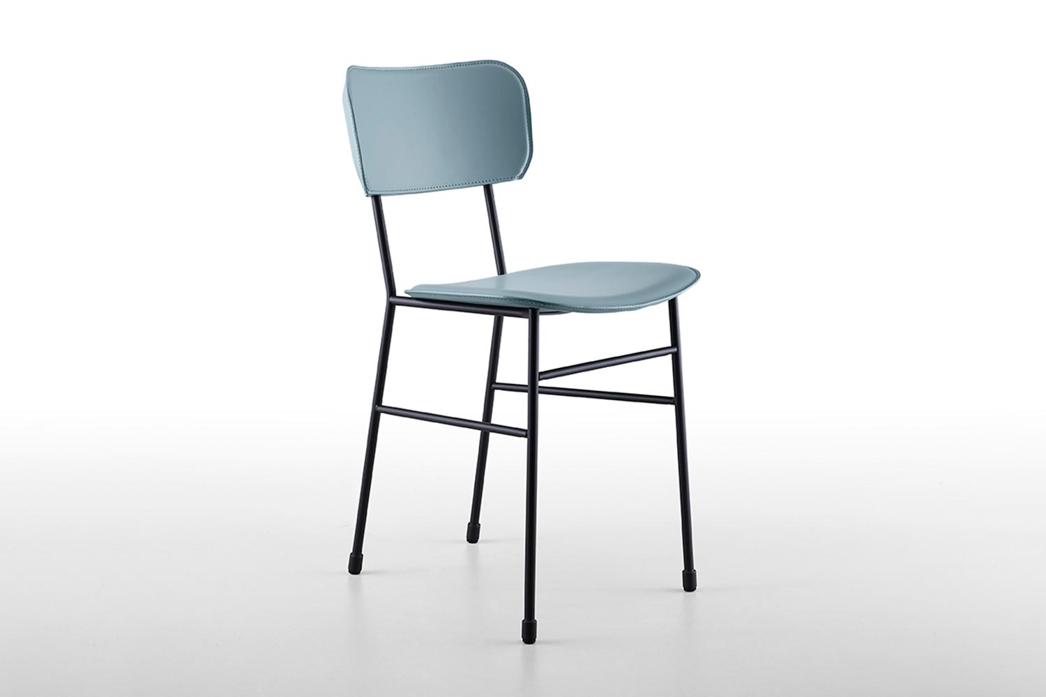 Master hard leather dining chair by Midj