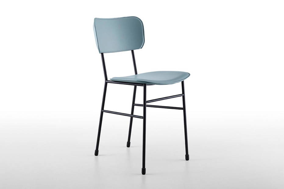 Master hard leather dining chair by Midj