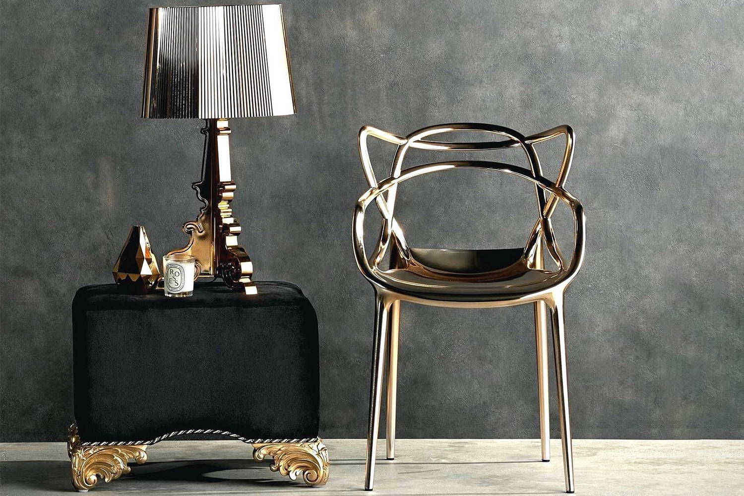 kartell masters チェア　ブラック　2個セット Masters Dining Chair (Set of 2) by Kartell | room service 360°