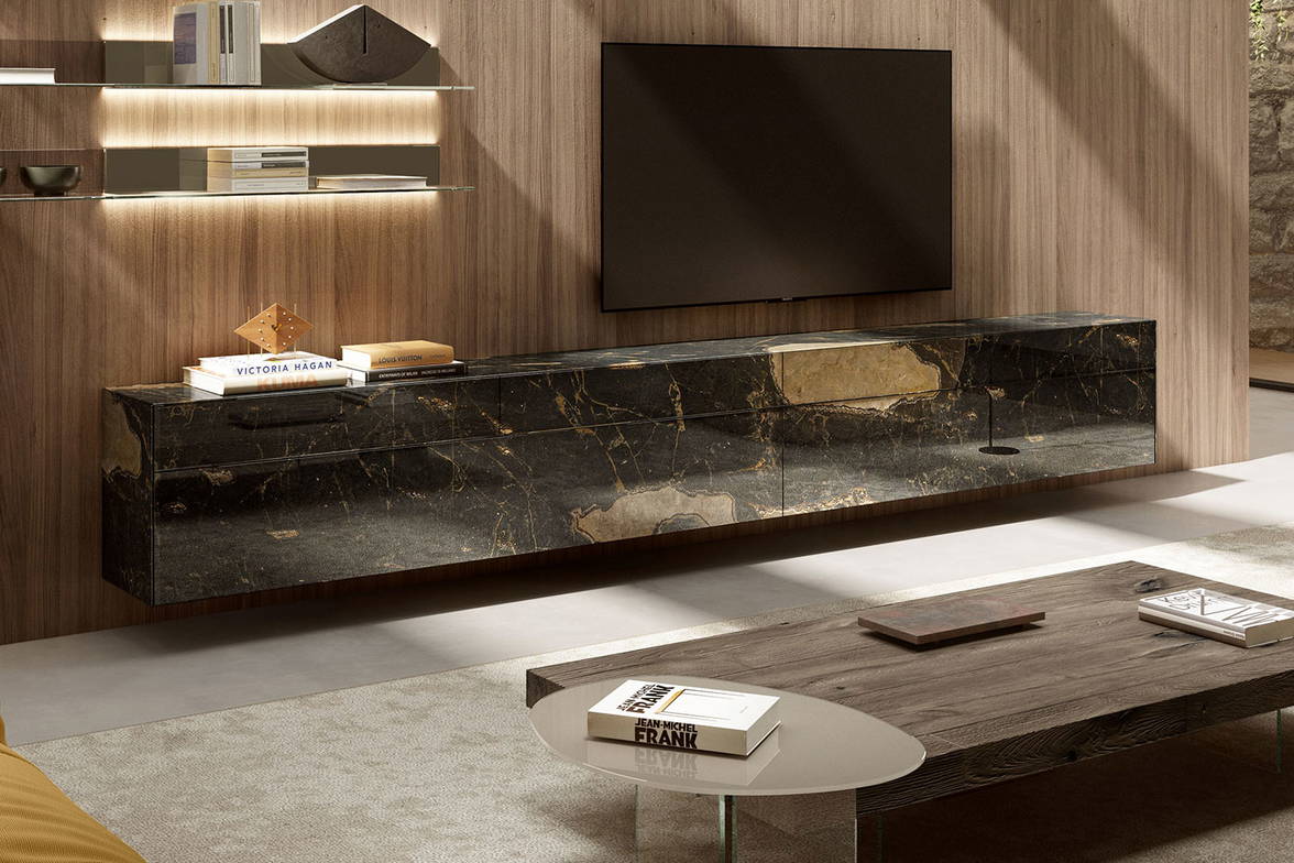 Materia 1476 TV stand by Daniele Lago for Lago Materia 1476 TV stand by Daniele Lago for Lago