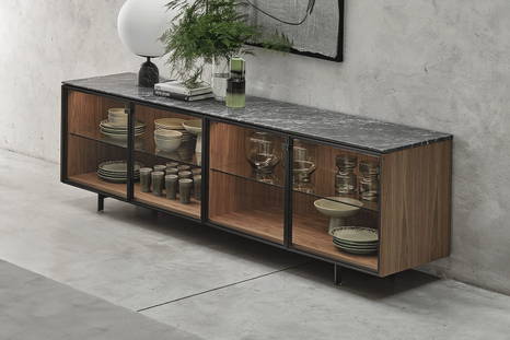 Matics Glass Sideboard by Porada