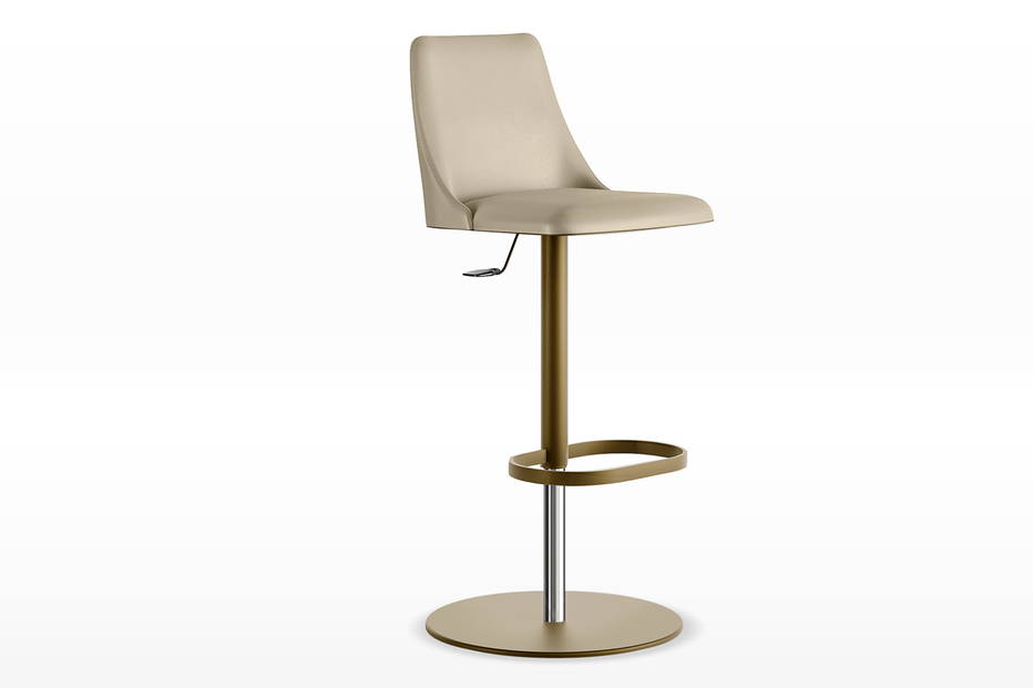 Max adjustable bar stool with standard seat