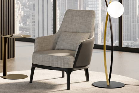 Max bicolor lounge chair designed by Antoy Filips for eforma