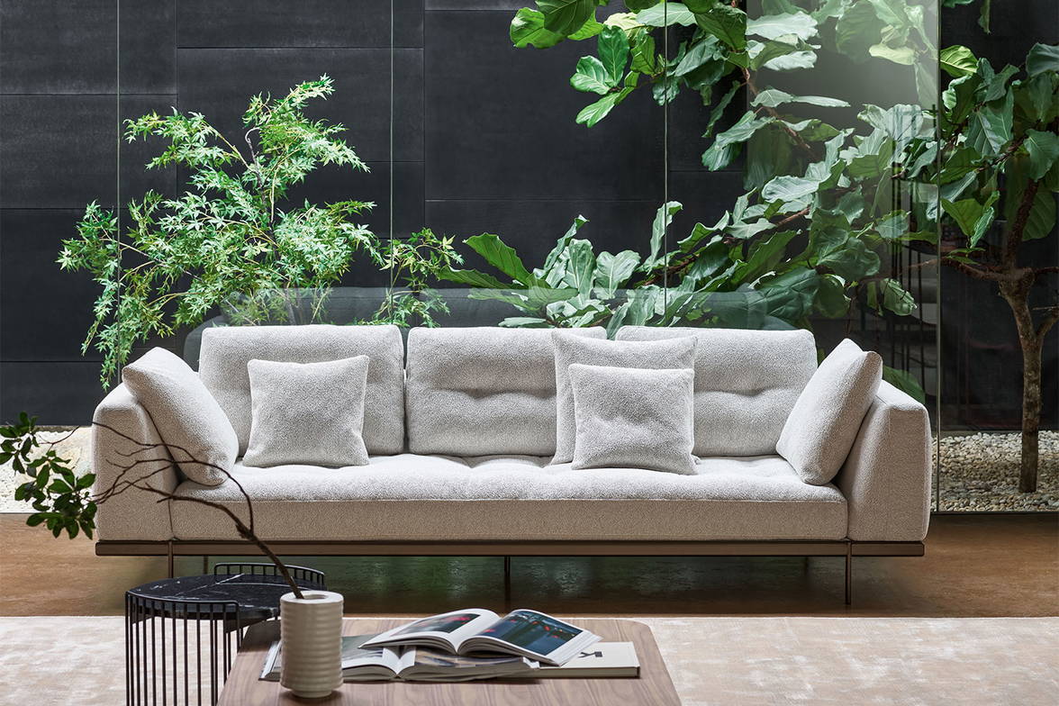 The Maximilian sofa by Sergio Bicego for Bonaldo. The Maximilian sofa by Sergio Bicego for Bonaldo.