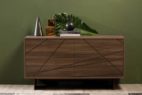 Maya sideboard with Canaletto Walnut Melamine finish