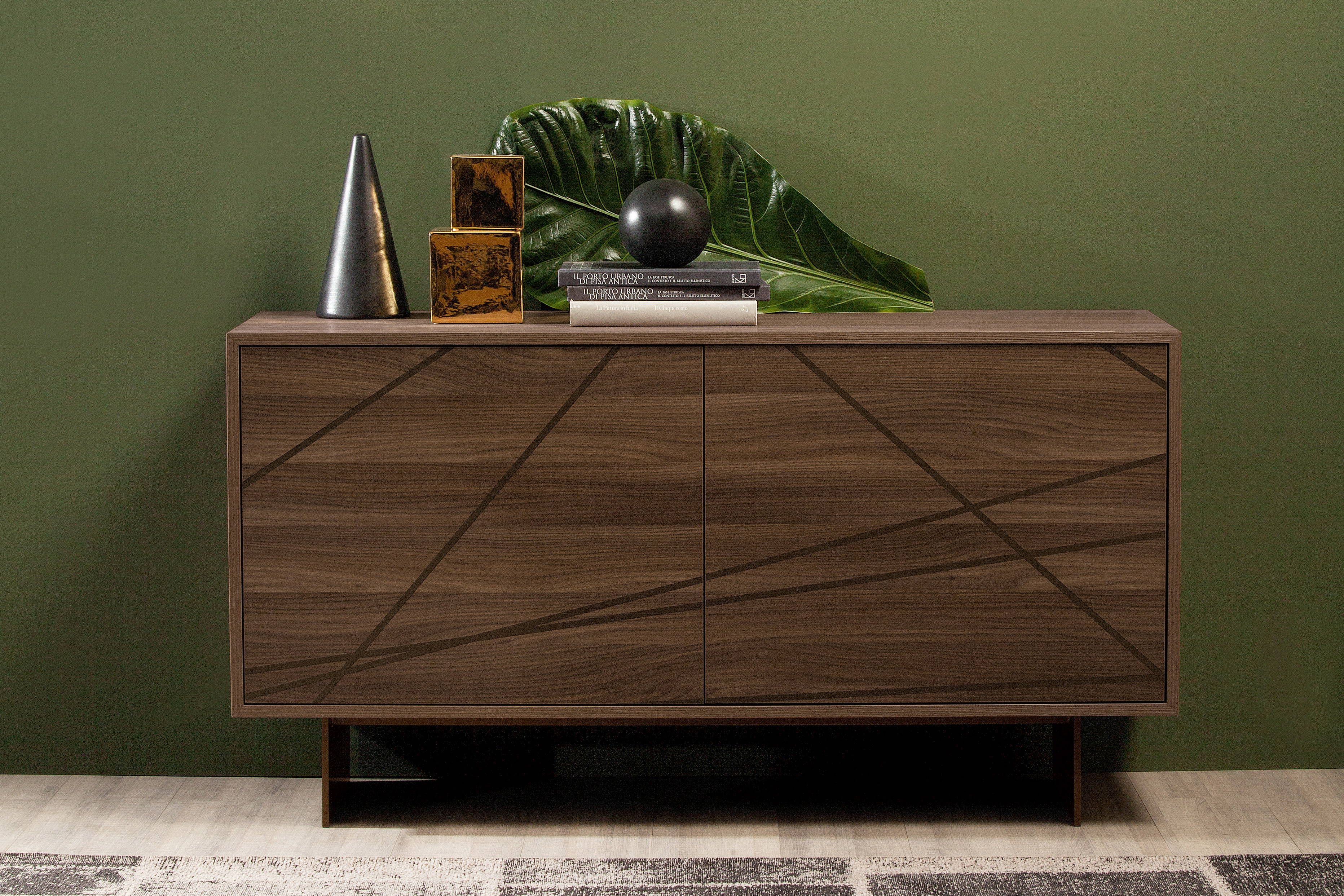 Maya sideboard with Canaletto Walnut Melamine finish