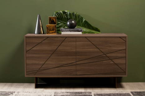 Maya sideboard with Canaletto Walnut Melamine finish