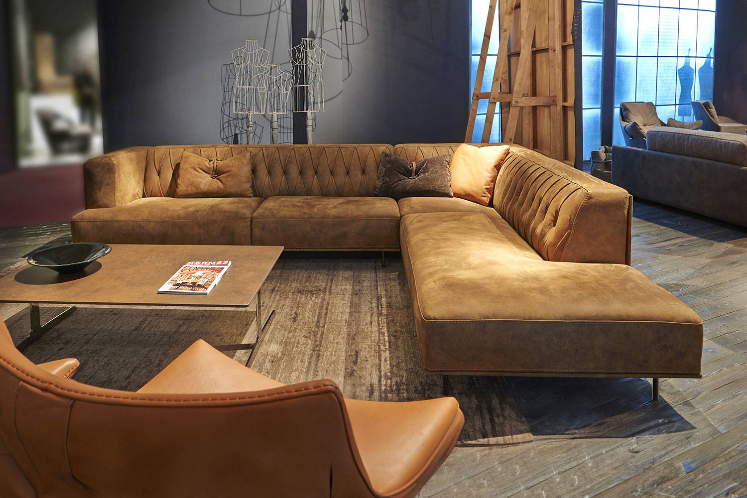 McQueen Corner Sectional Sofa with Peninsula