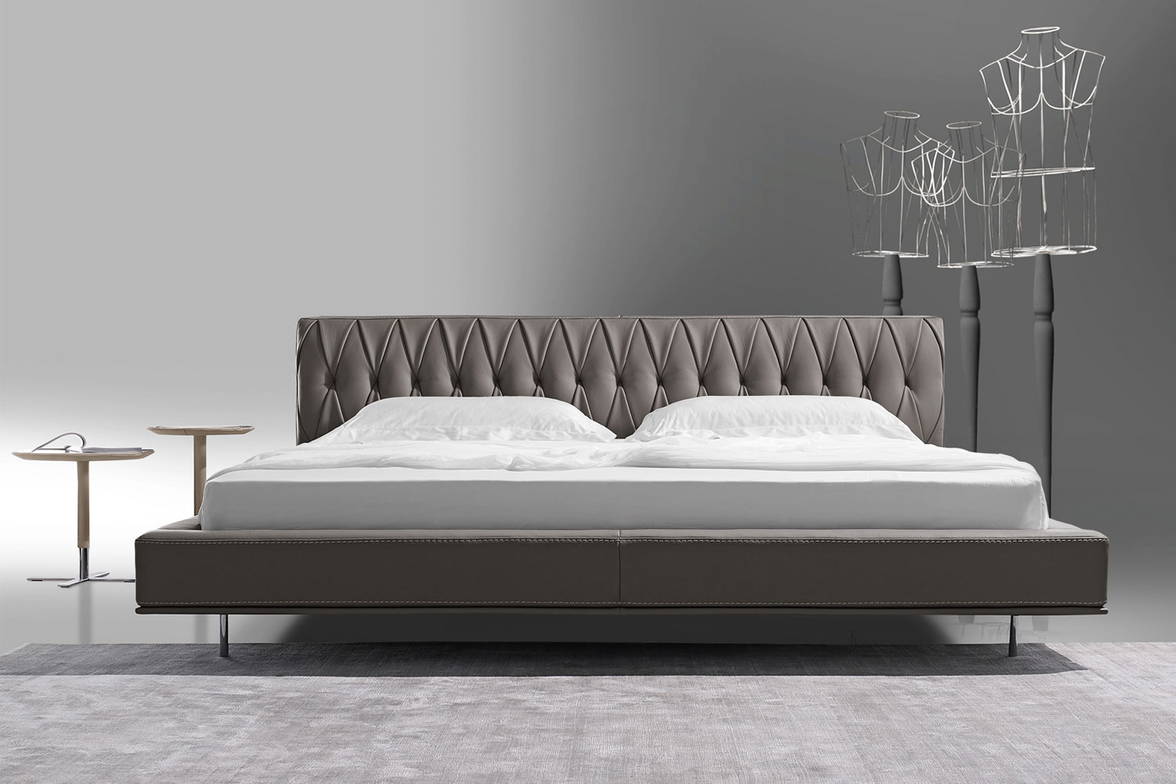 McQueen Night bed and Coin end tables front view McQueen Night bed and Coin end tables front view