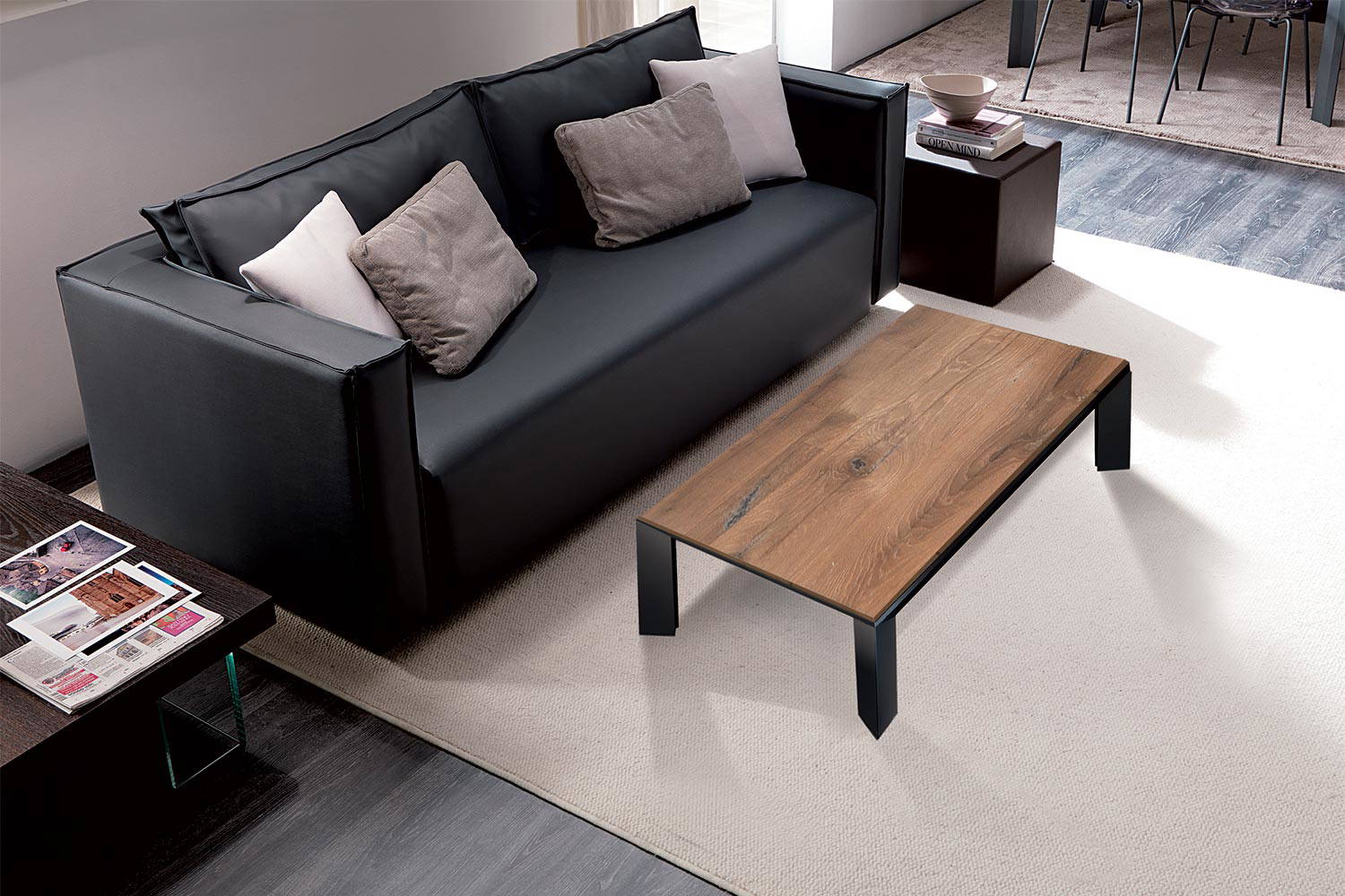 Metrino Lift-Up Coffee Table by Ozzio Italia | room service 360°