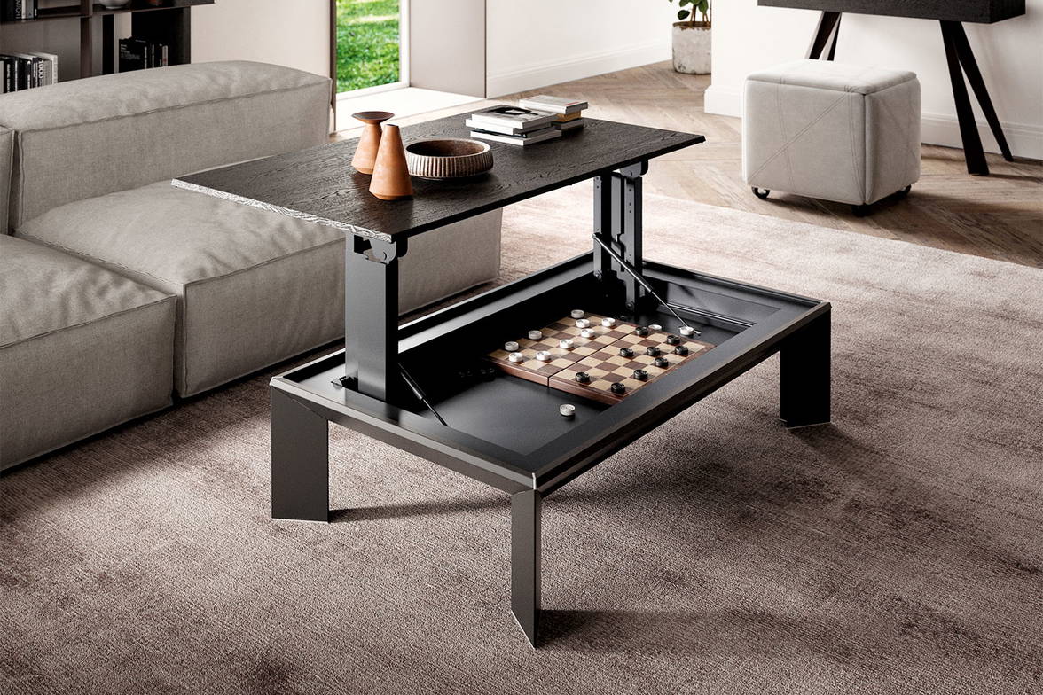 Metrino Coffee Table with Cubix Transforming Dining Chair Metrino Coffee Table with Cubix Transforming Dining Chair