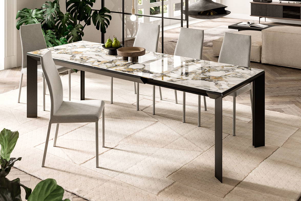 Metro extension dining table with Blitz Dining Chair Metro extension dining table with Blitz Dining Chair