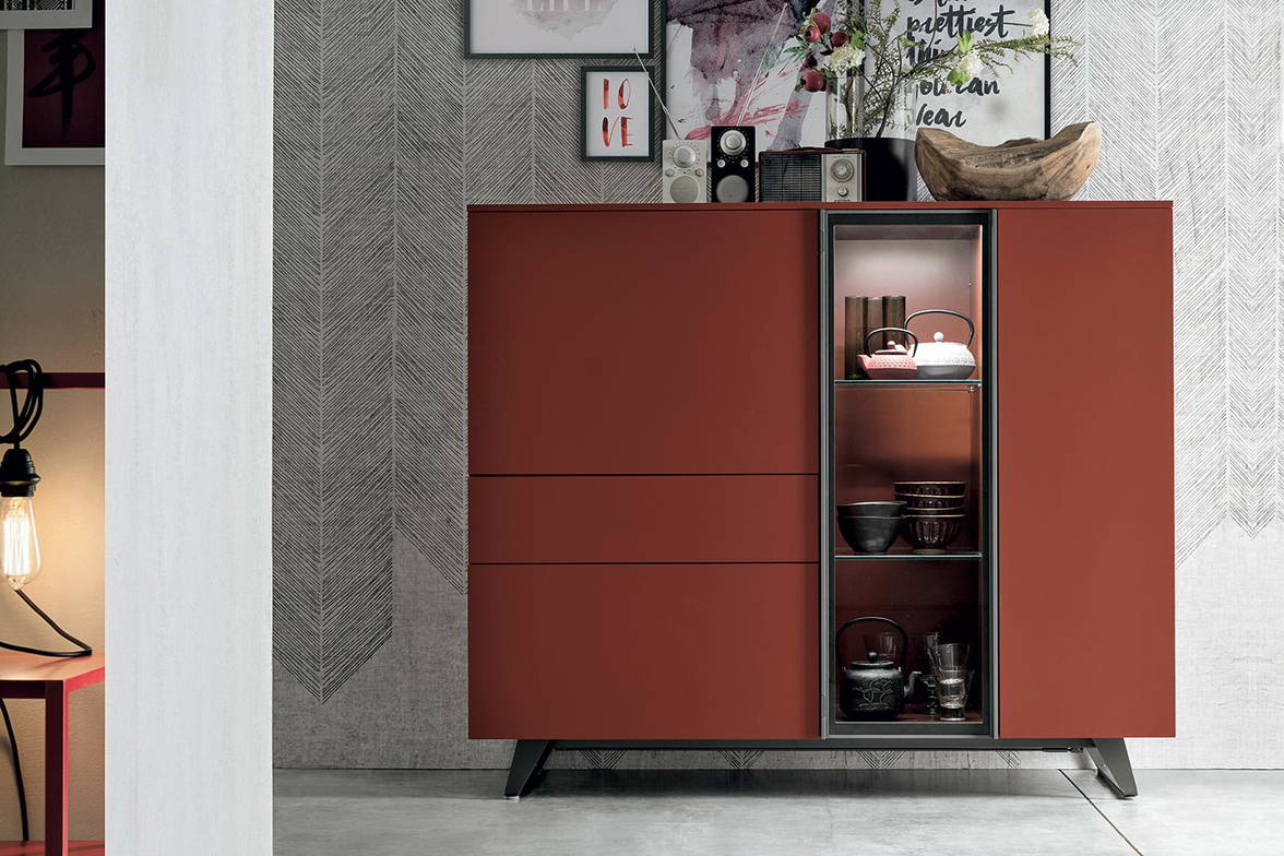 Metropolis cupboard with internal lights Metropolis cupboard with internal lights