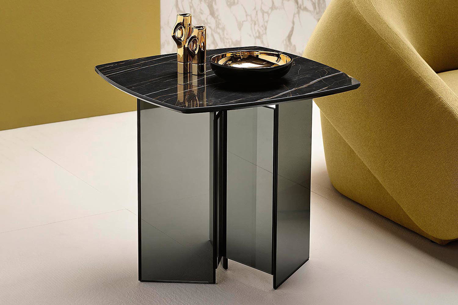 Metropolis Ceramic End Table