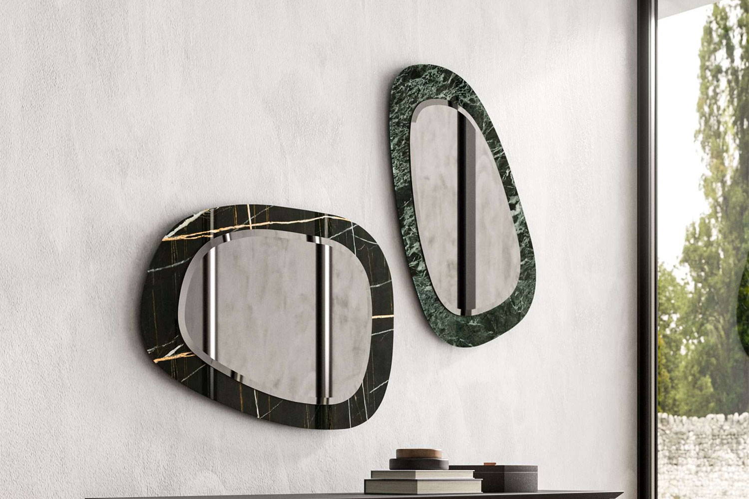 Miami Vice mirrors by Ozzio Italia