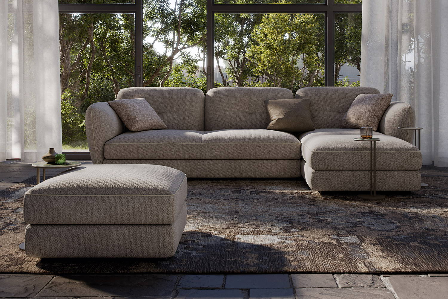 Michael Sectional Sofa with Chaise Comp. B