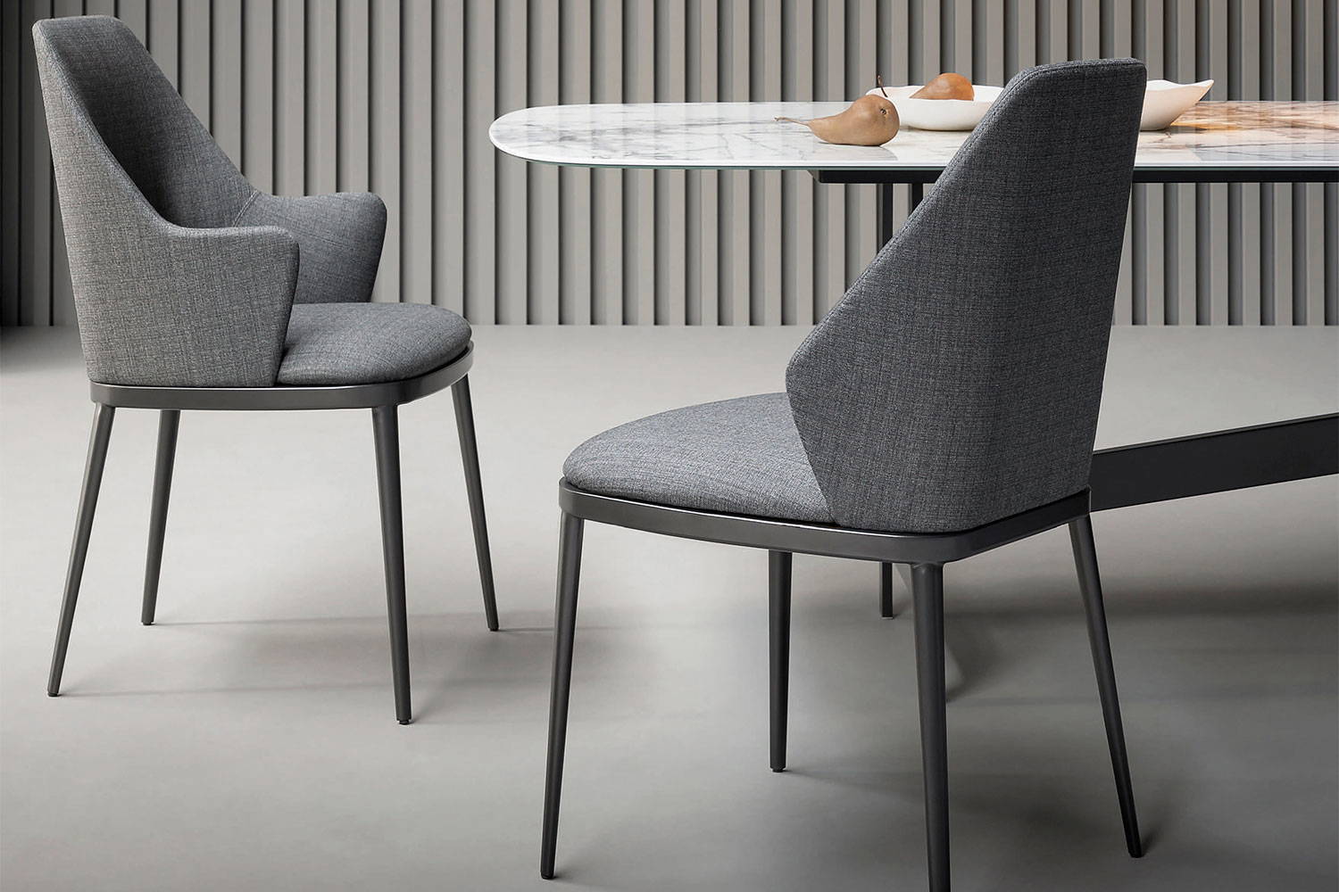 Mida and Miss Mida dining chairs by Gino Carollo for Bonaldo