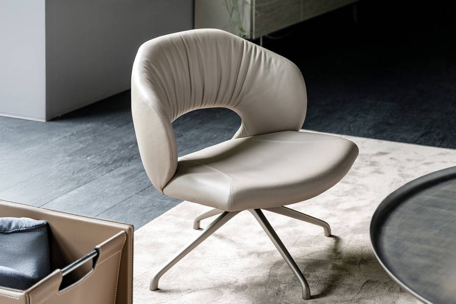 Miranda swivel lounge chair.