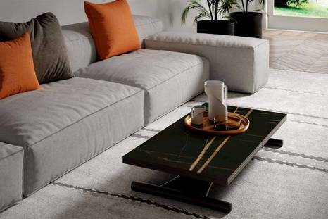 Mondial Cr transformable coffee table in living room 