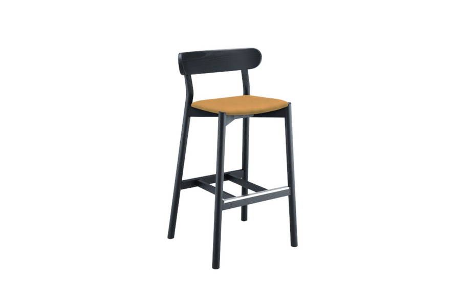 Montera Hard Leather Bar Stool