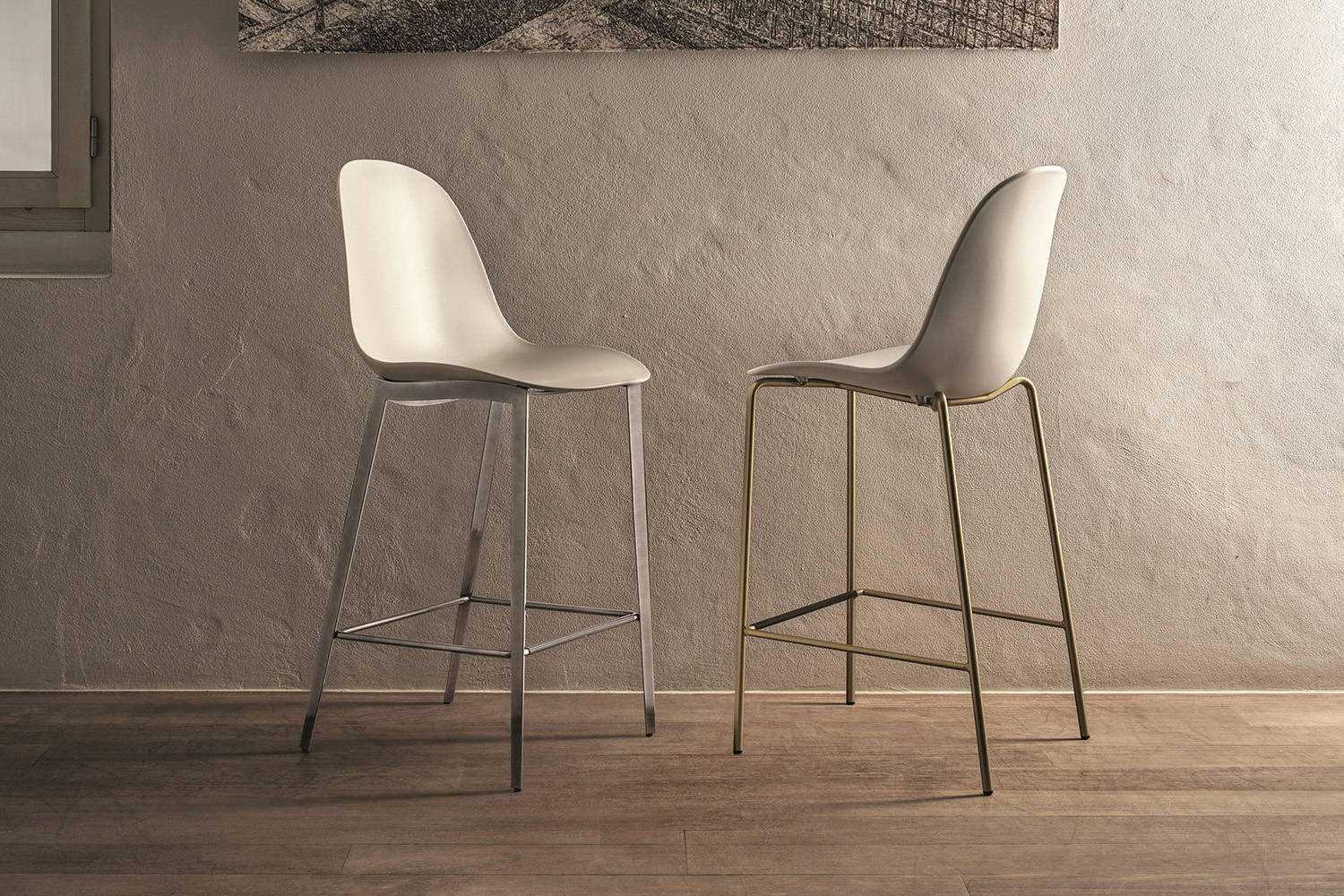 Mood bar stool designed by Pocci & Dondoli for Bontempi Casa