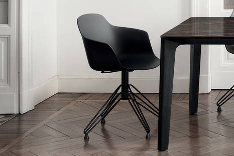Mood swivel dining chair designed by Pocci & Dondoli for Bontempi Casa