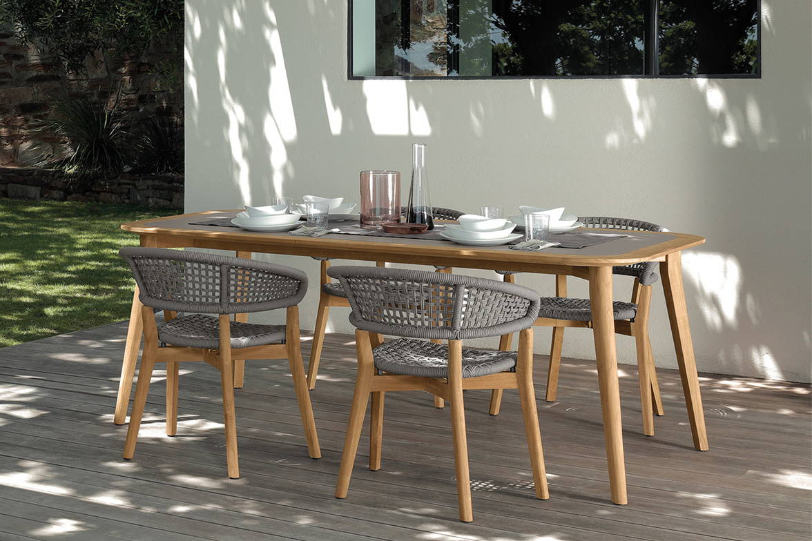 Moon Teak dining table by Talenti Moon Teak dining table by Talenti