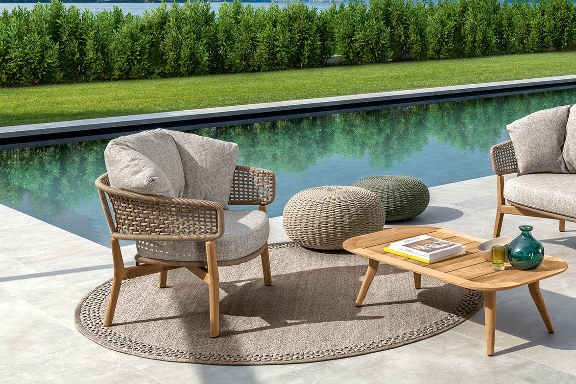 Moon Teak lounge armchair by Talenti Moon Teak lounge armchair by Talenti