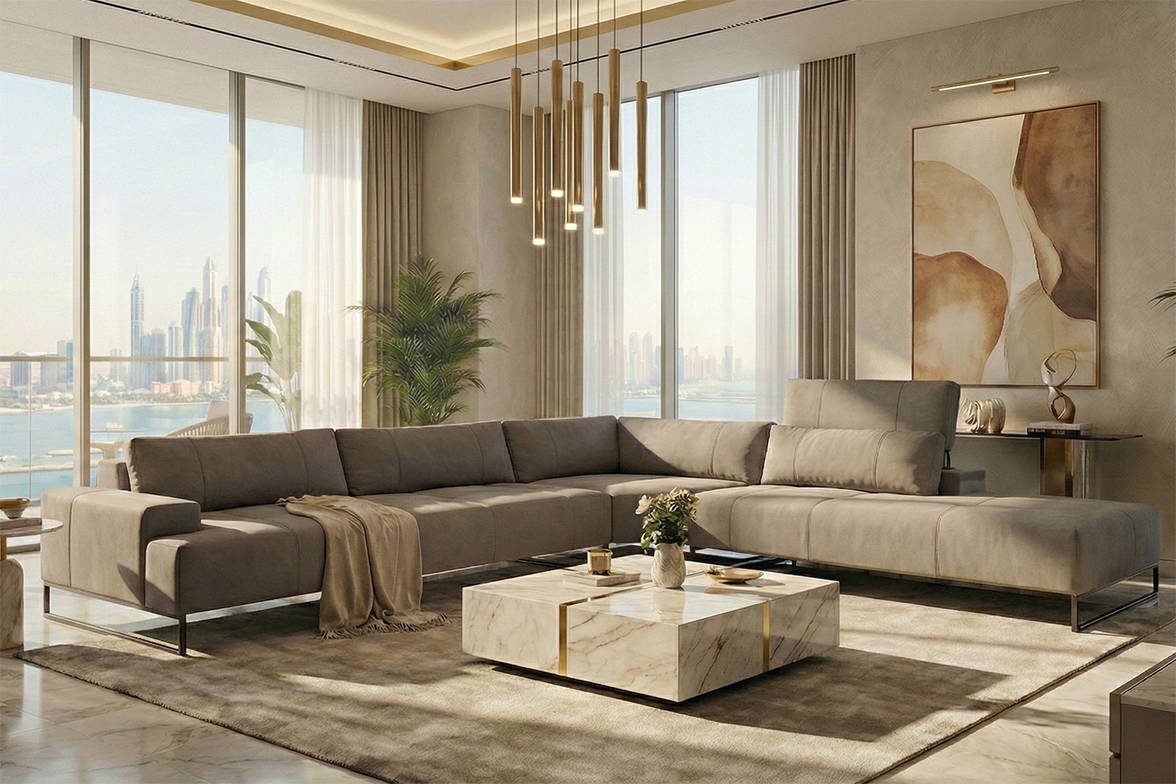 The Moorea Corner Sectional Sofa With Peninsula The Moorea Corner Sectional Sofa With Peninsula