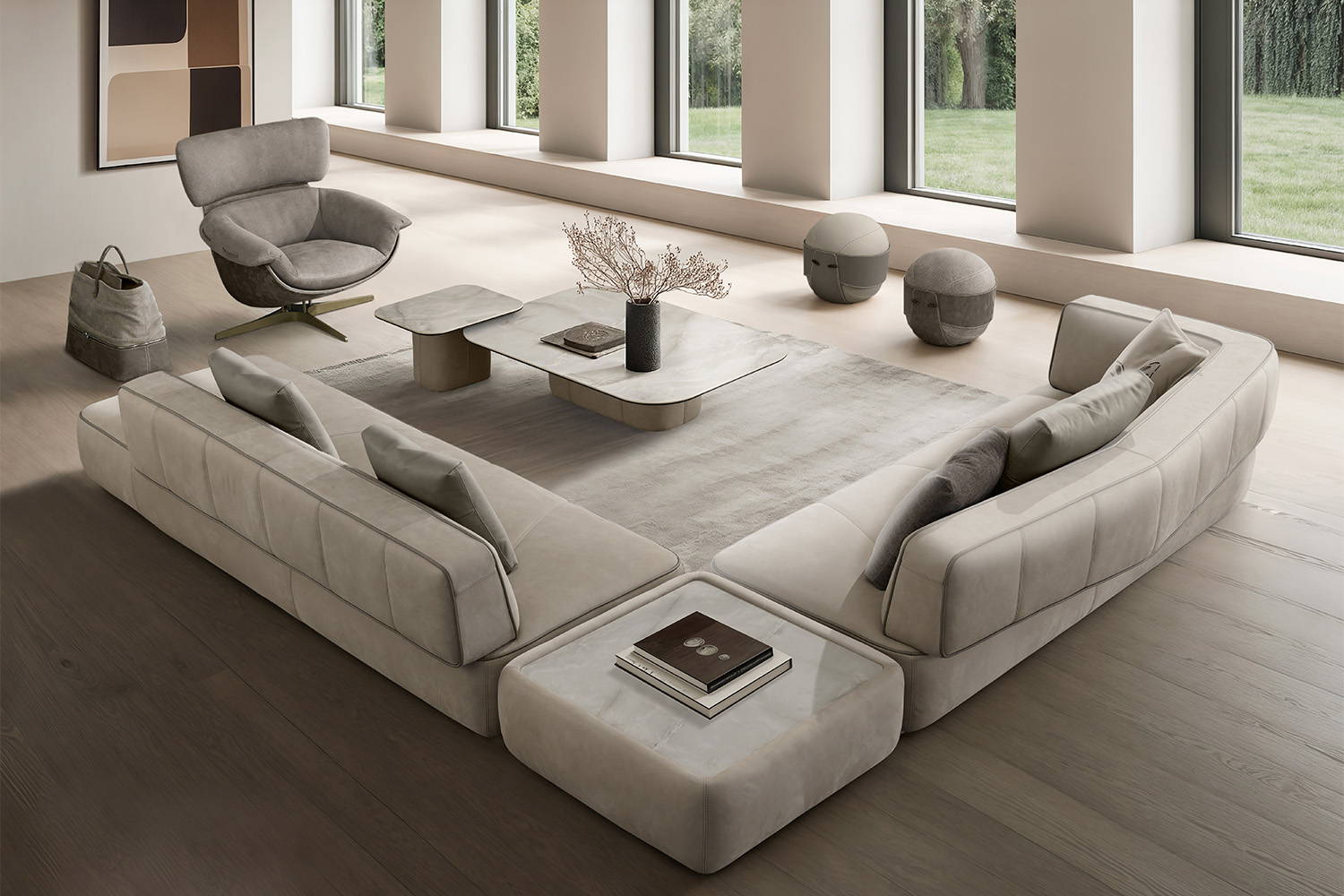Morgan Corner Sectional Sofa With Peninsula