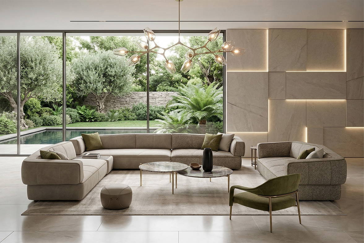 The Morgan Sofa with the Morgan Corner Sectional Sofa with Peninsula. The Morgan Sofa with the Morgan Corner Sectional Sofa with Peninsula.