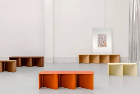 Nami Bench is available in various wood and matte lacquer finishes