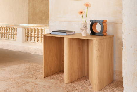 Nami Wood Console Table designed by E-ggs Studio