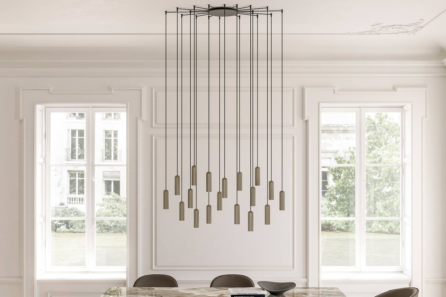 Nanum suspension light designed by Moom for eforma