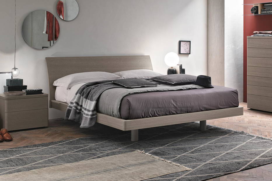 Narciso bed wtih Dolcevita nightstand and chest