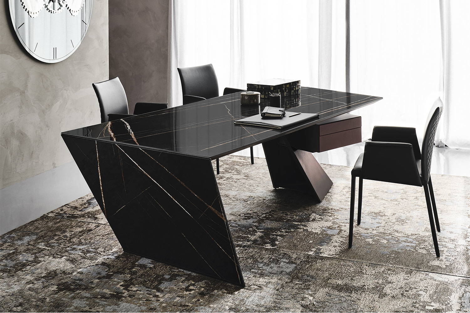 Nasdaq Keramik Office Desk by Cattelan Italia | room service 360°