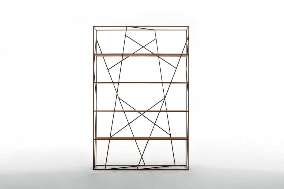 Naviglio bookcase by Tonin Casa is easily customized 