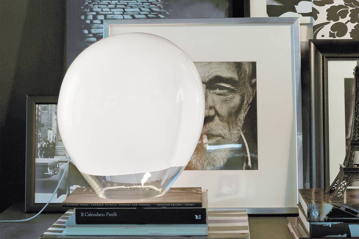 Nessa Table Lamp on sideboard Nessa Table Lamp on sideboard