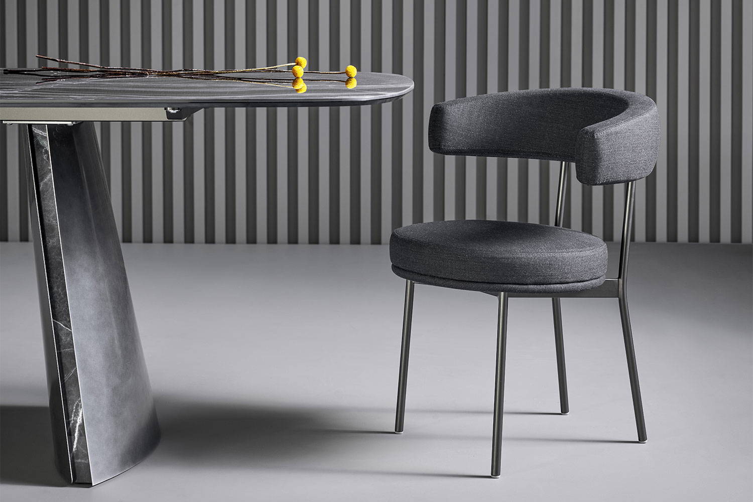 The Neuilly dining chair by Fabrice Berrux for Bonaldo.