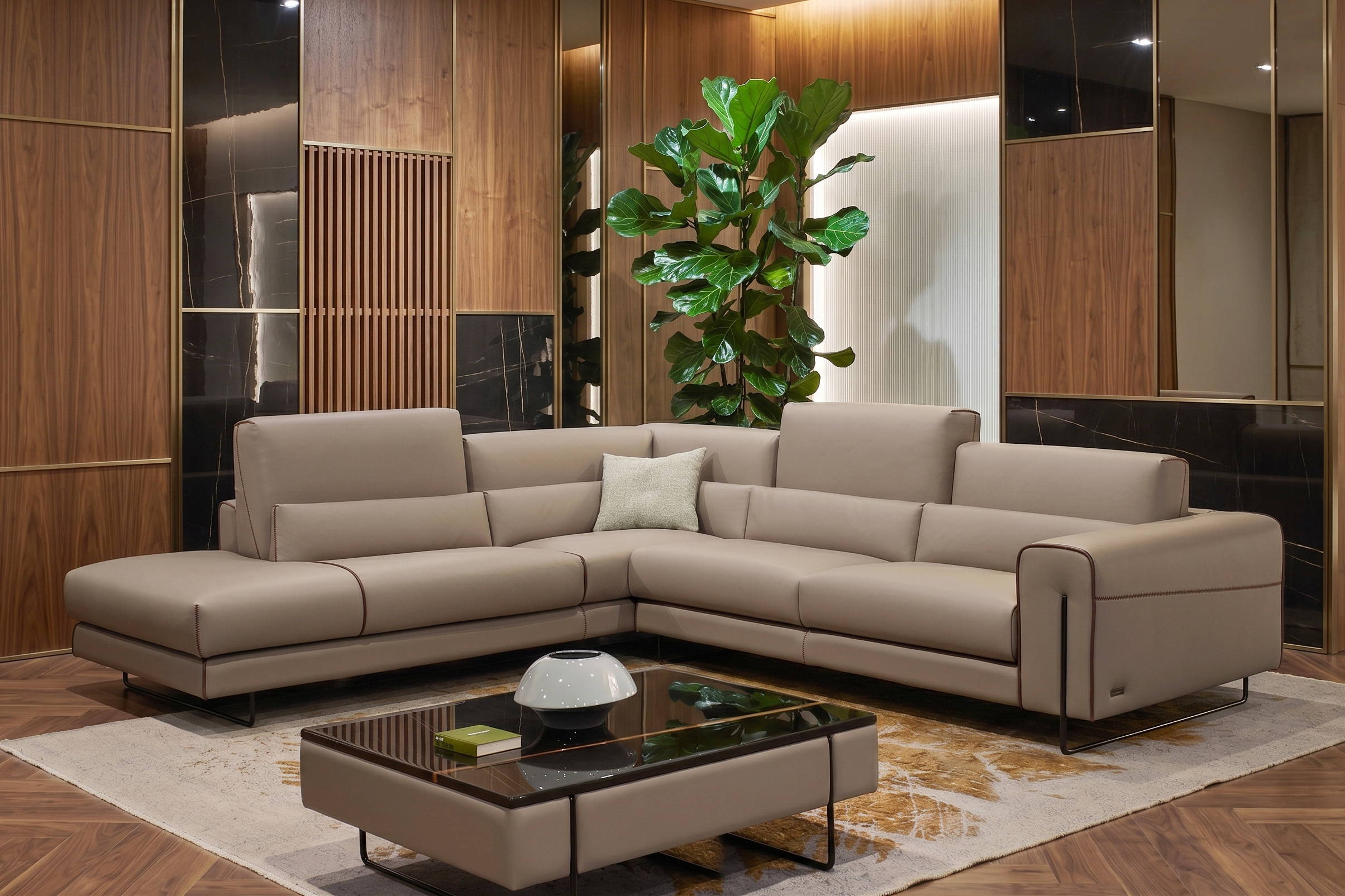 Newport Sectional Sofa With Peninsula