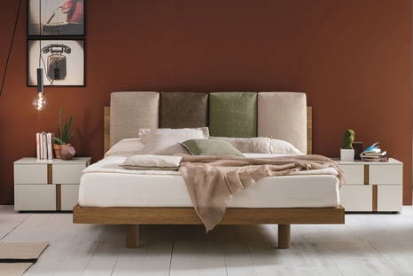 Nikki N04 bed with inside nightstands