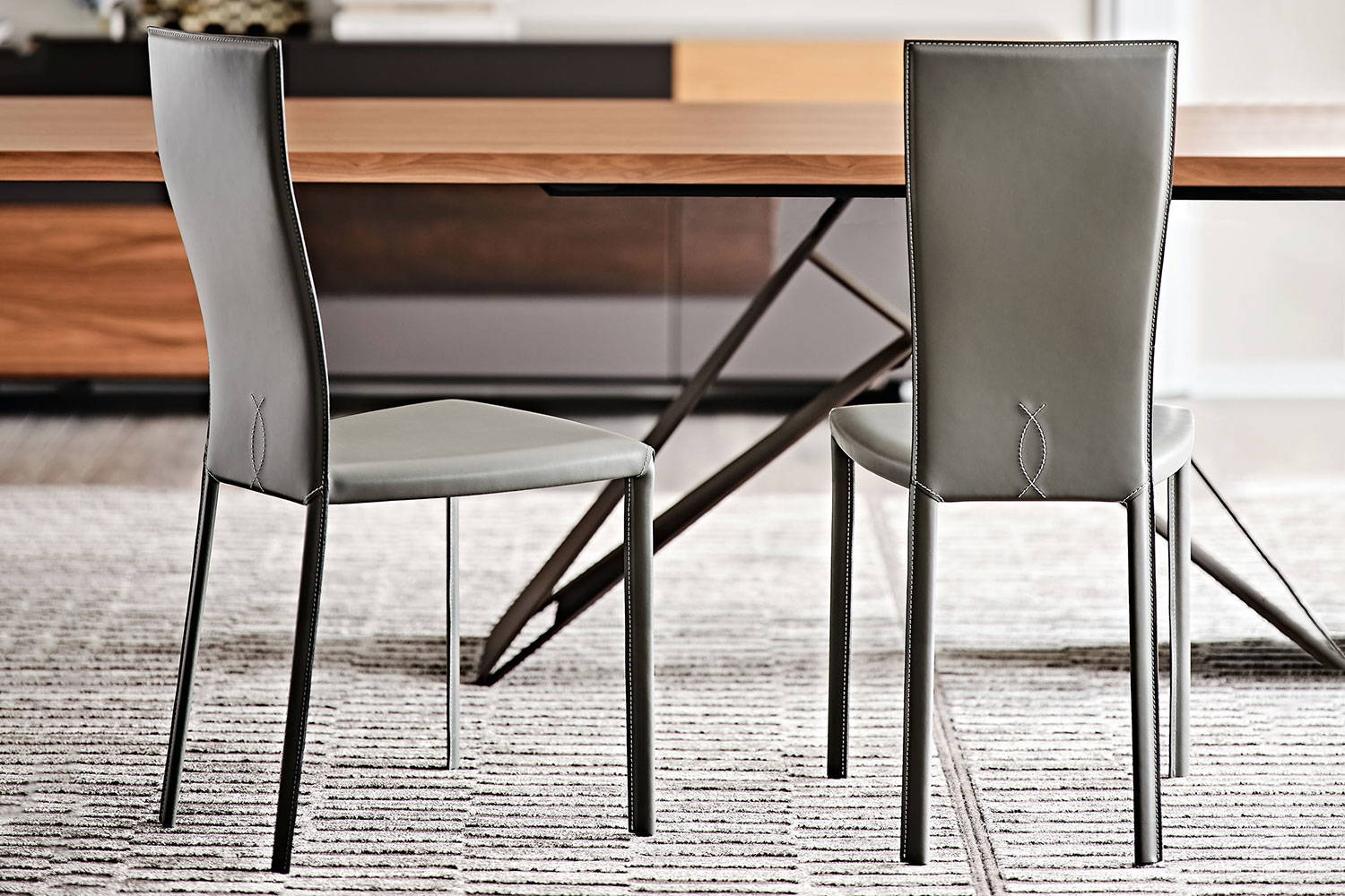 Nina dining chairs by Cattelan Italia