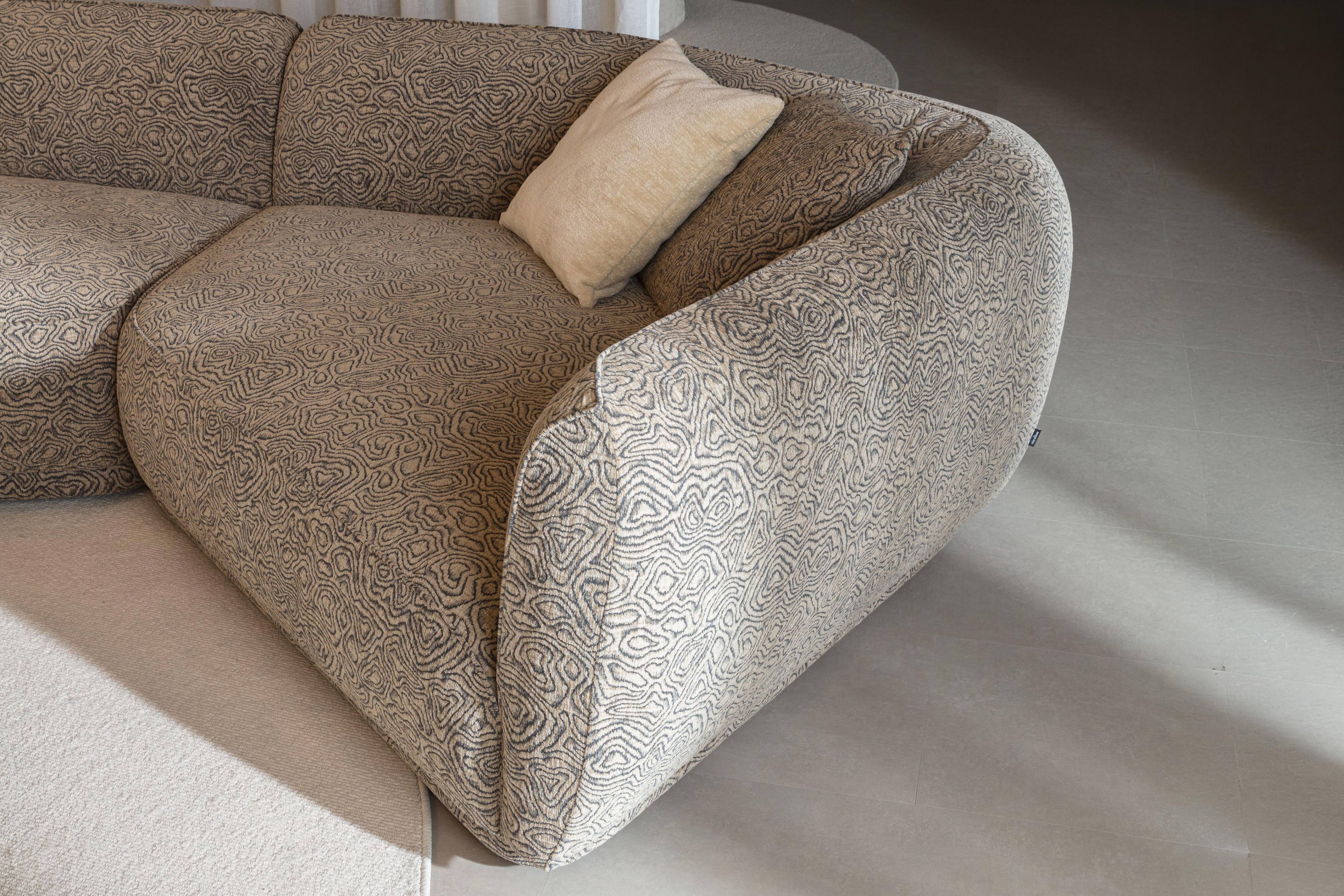 No Mar Curved Sectional Sofa With Peninsula by Nicoline Italia