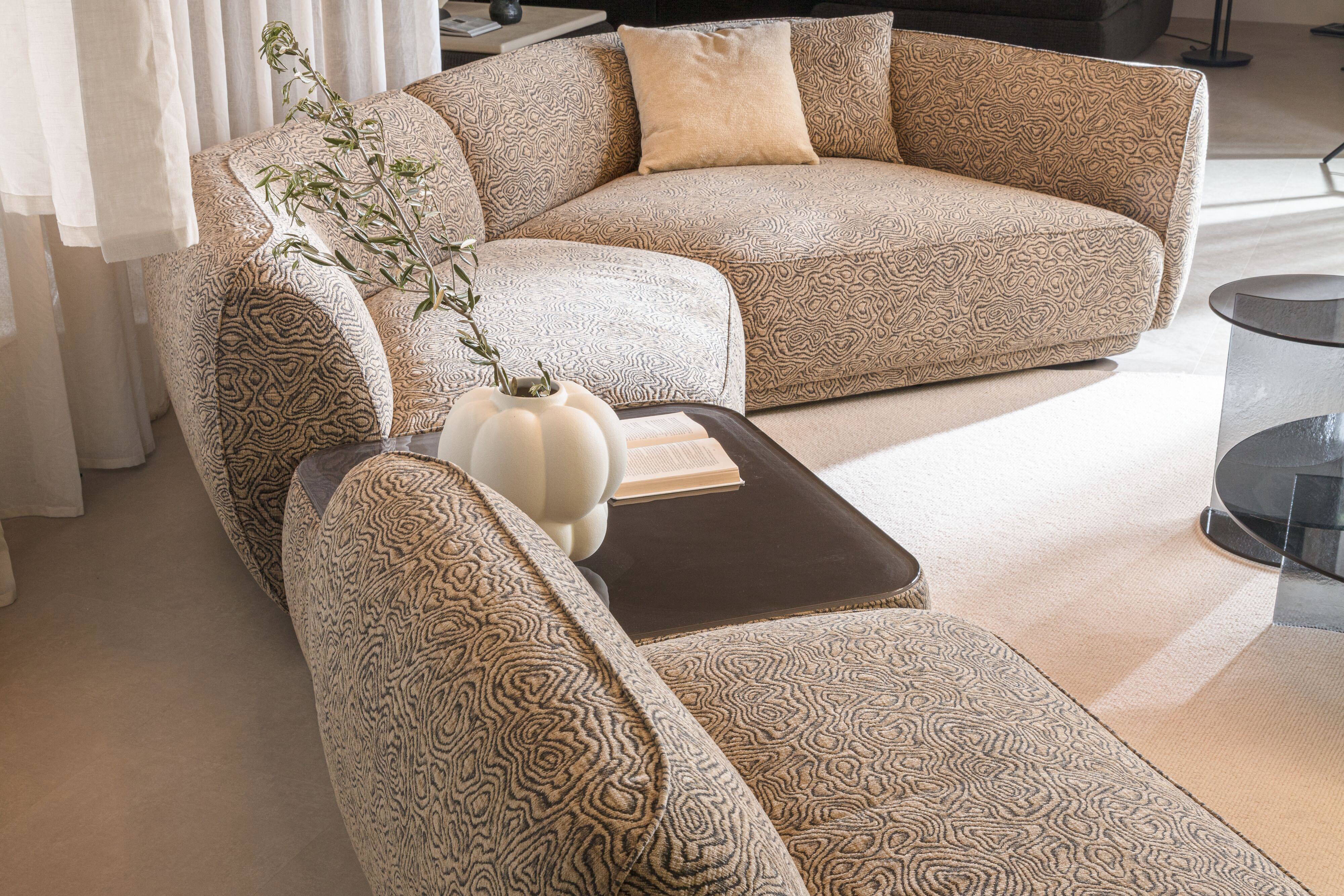 No Mar Curved Sectional Sofa With Peninsula by Nicoline Italia