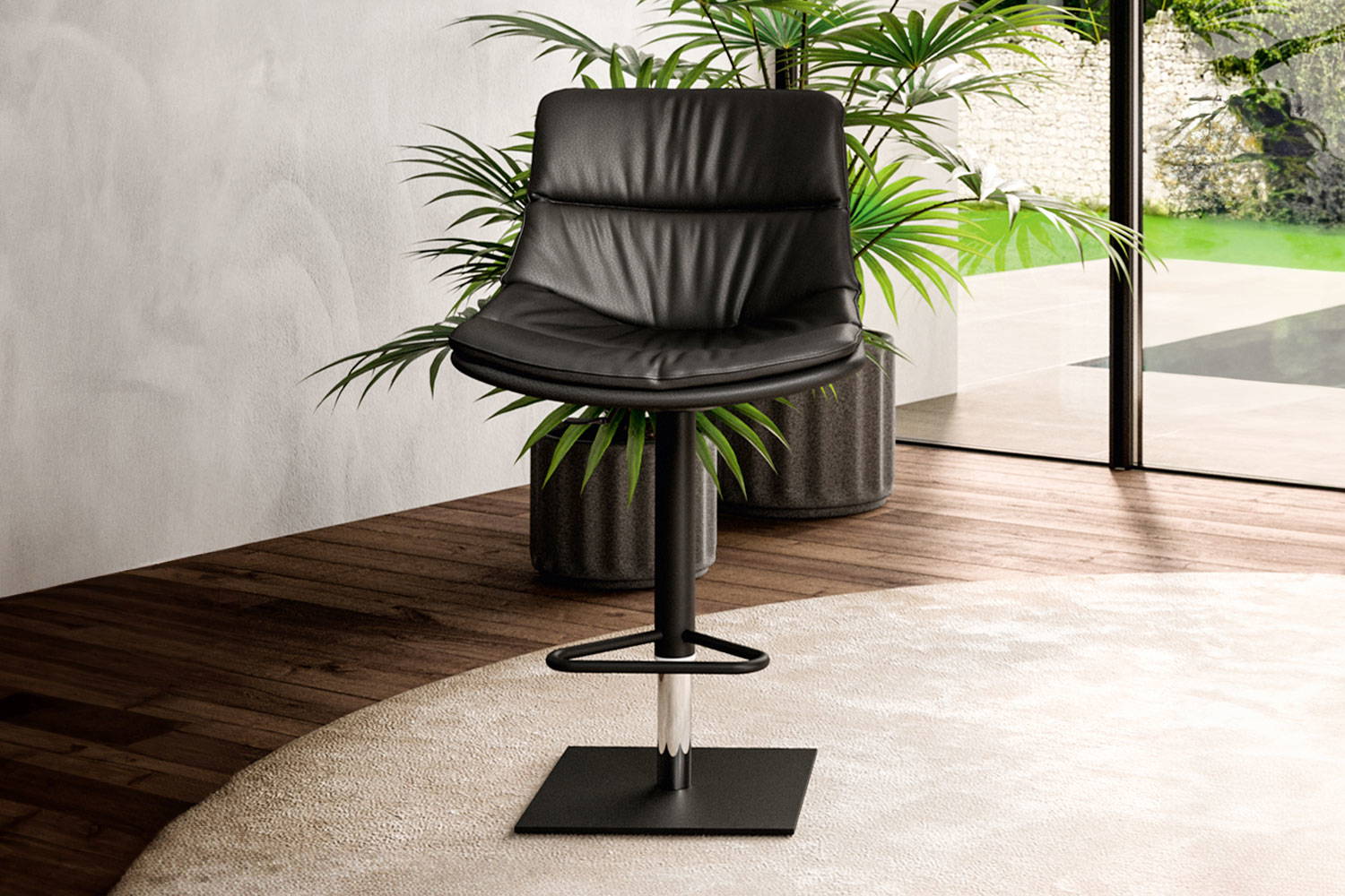 Noa Bar Stool in living room 