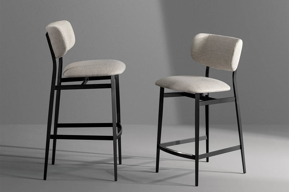 The Noor Too bar and counter stools.