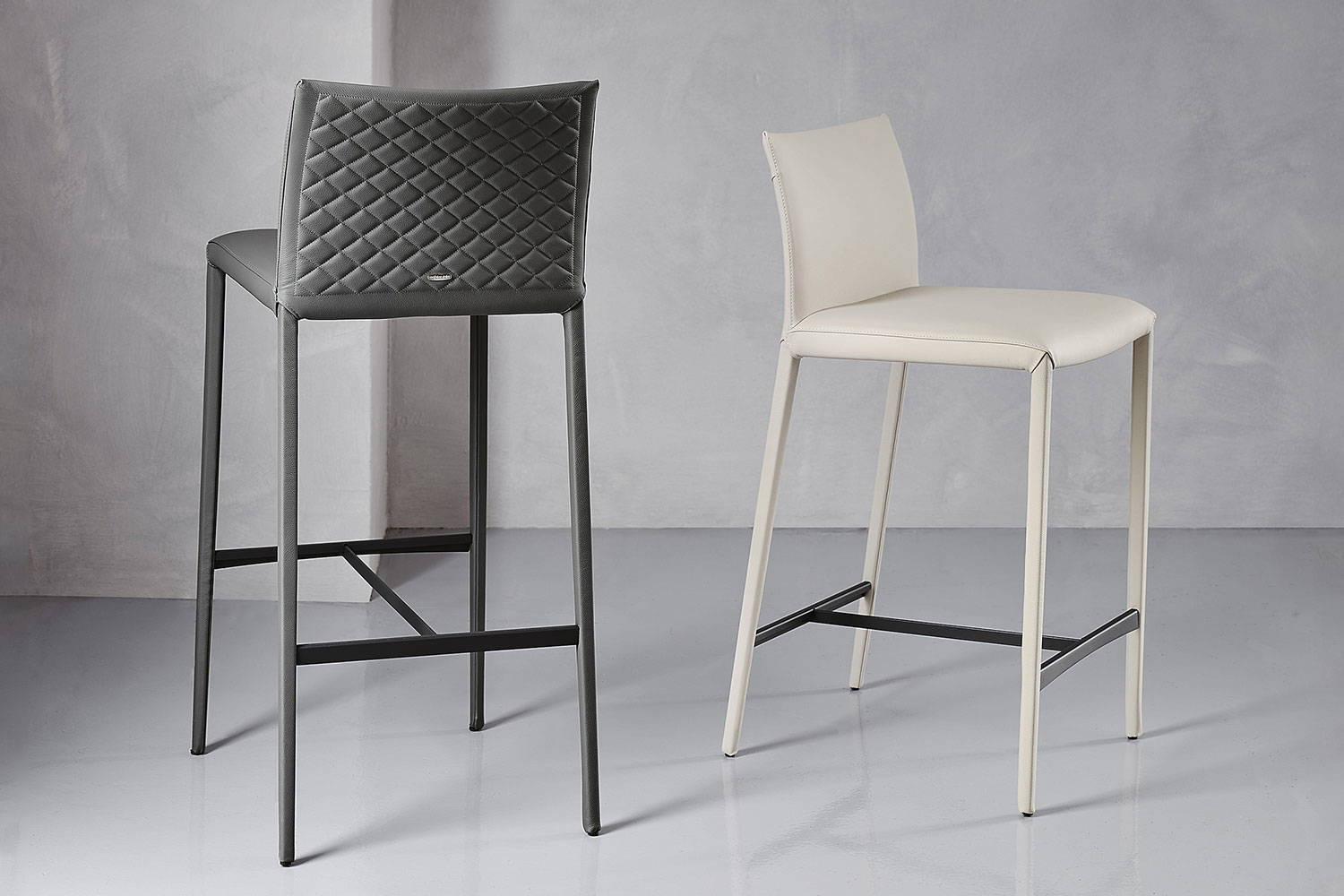 Norma Couture bar stools by Cattelan Italia