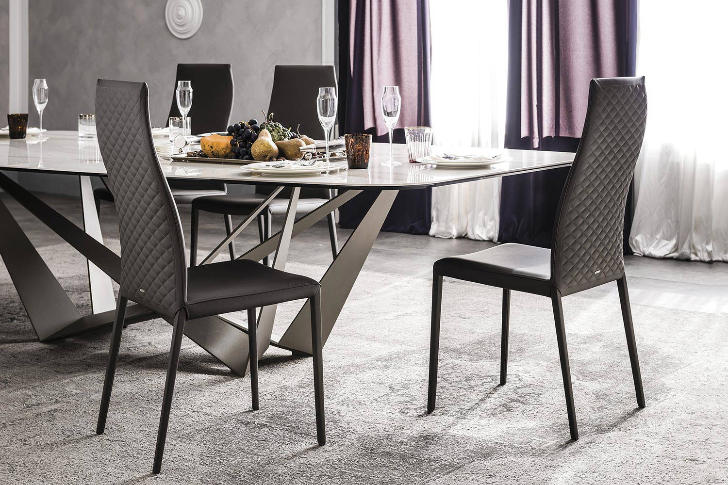 Norma Couture Dining Chair by Cattelan Italia | room service 360°
