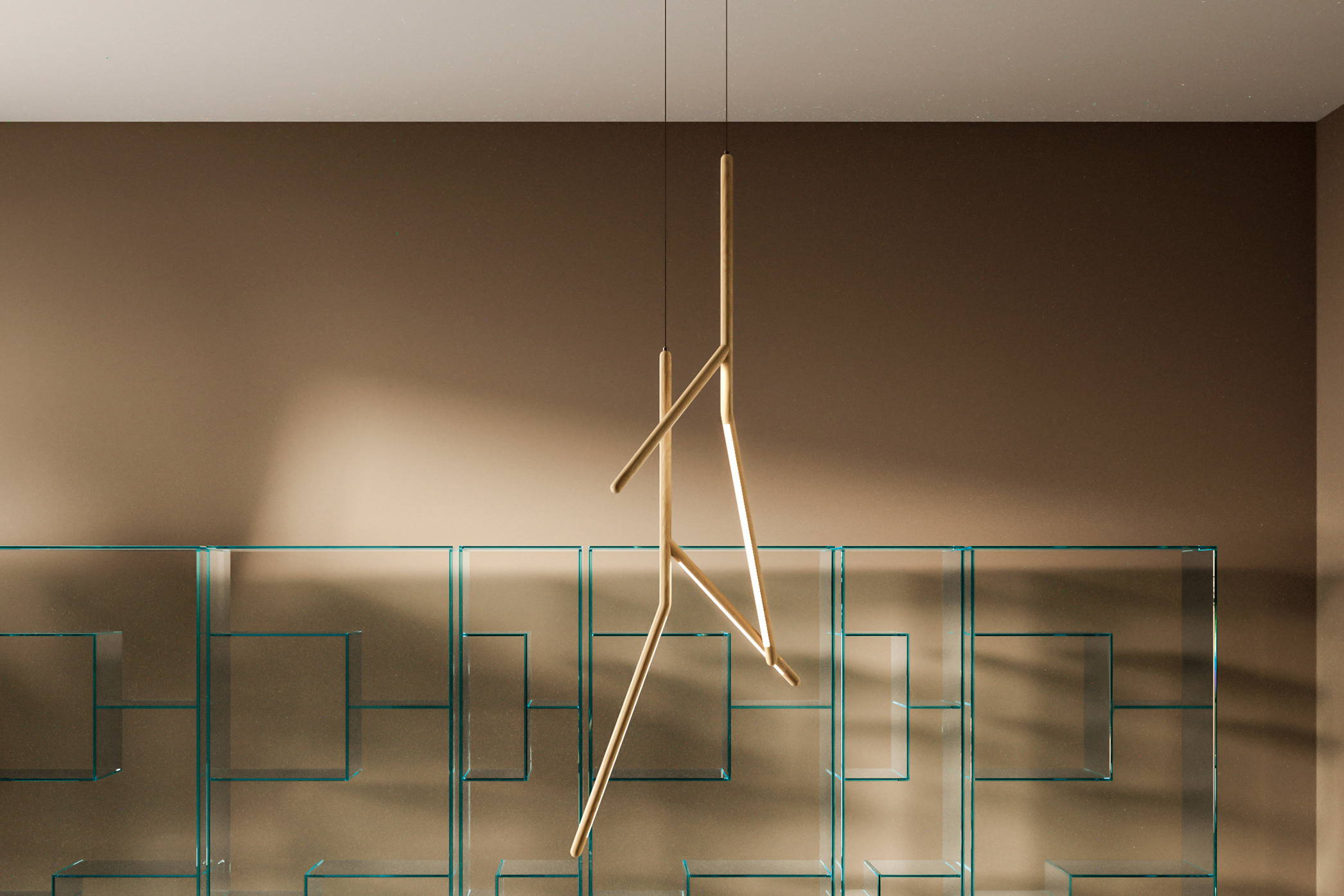 The Noum suspension light by Massimo Castagna for Tonelli.