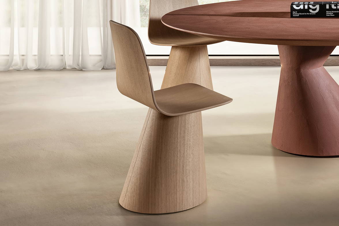 The Novice wood dining chair by Daniele Lago for Lago. The Novice wood dining chair by Daniele Lago for Lago.